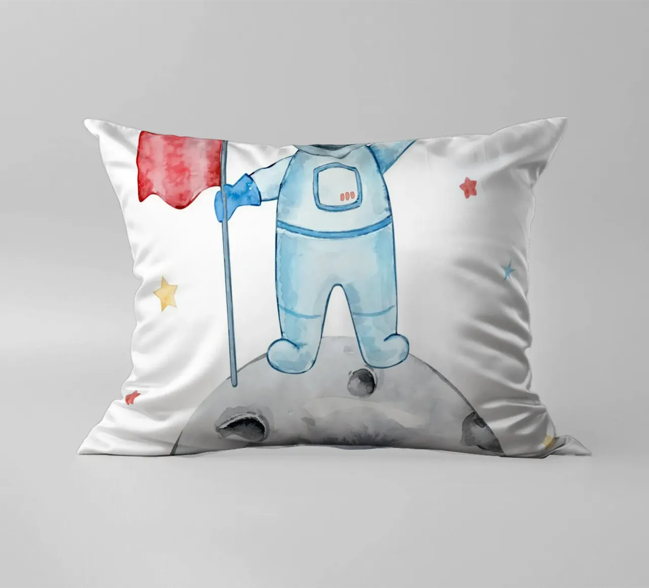 Astronaut on the moon cuscino da vintageshop