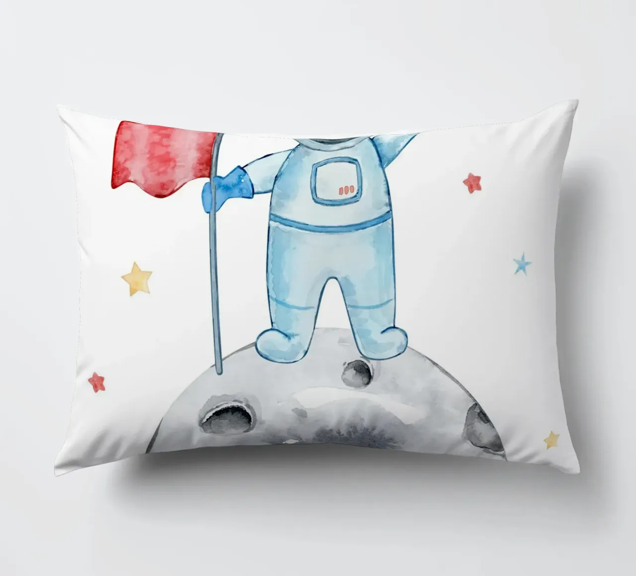 Astronaut on the moon cuscino da vintageshop
