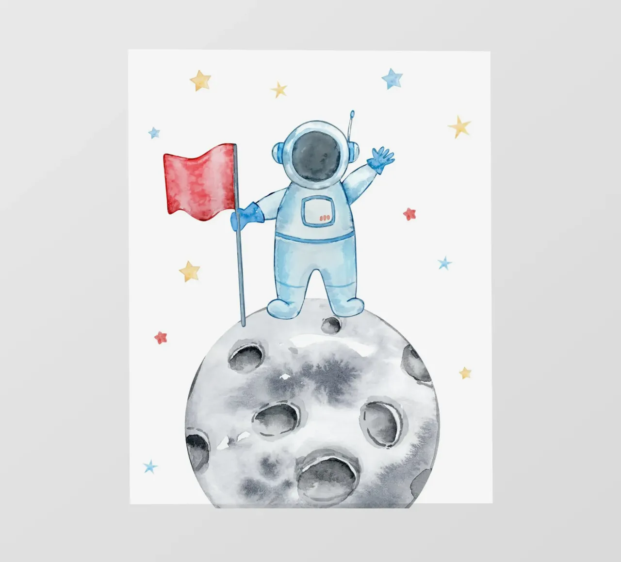 Astronaut on the moon telo in pvc da vintageshop