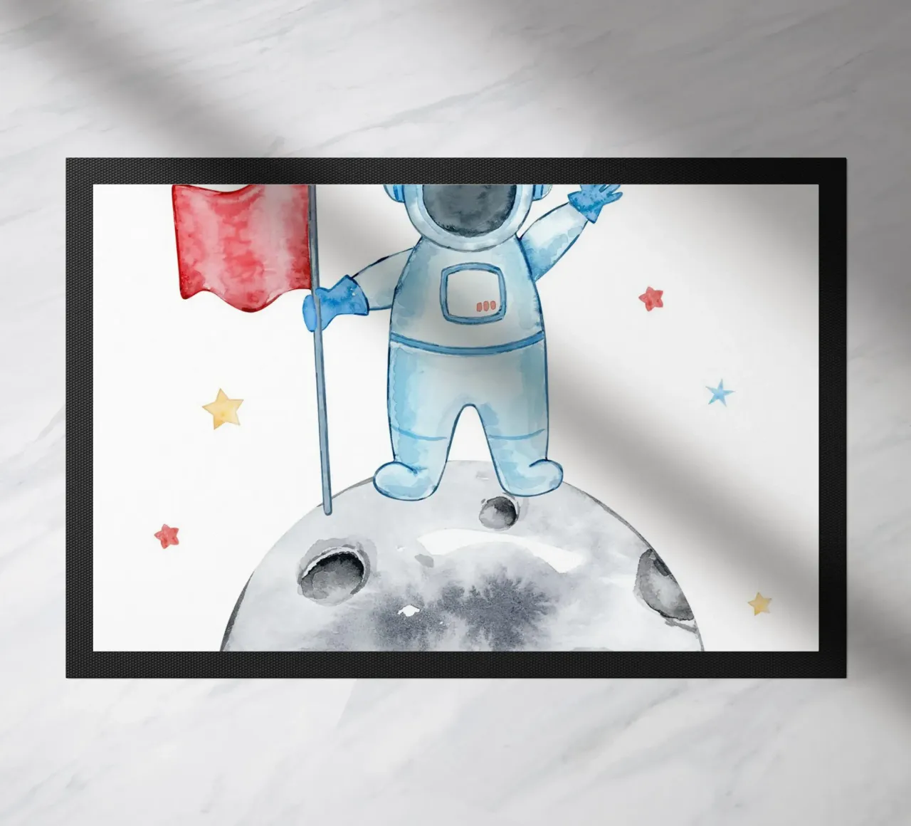 Astronaut on the moon zerbino da vintageshop
