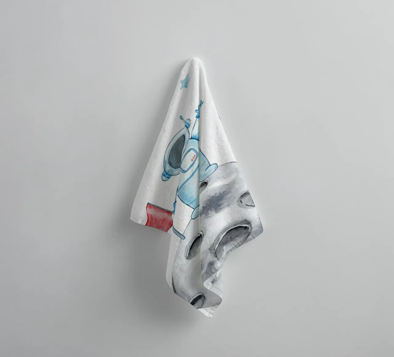 Astronaut on the moon Handtuch von vintageshop