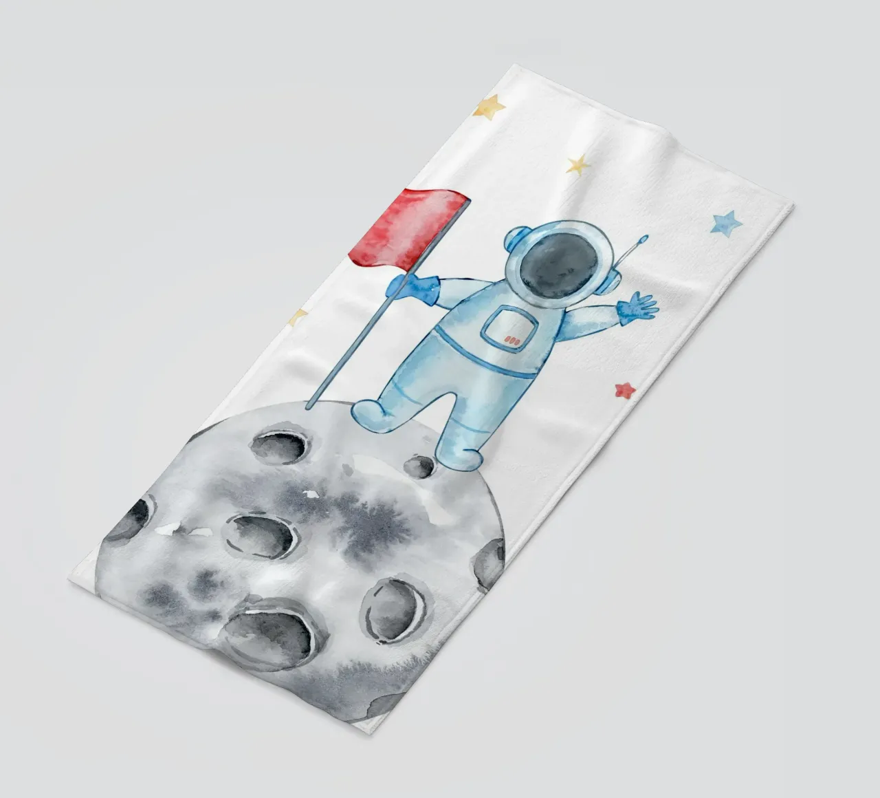 Astronaut on the moon telo mare da vintageshop