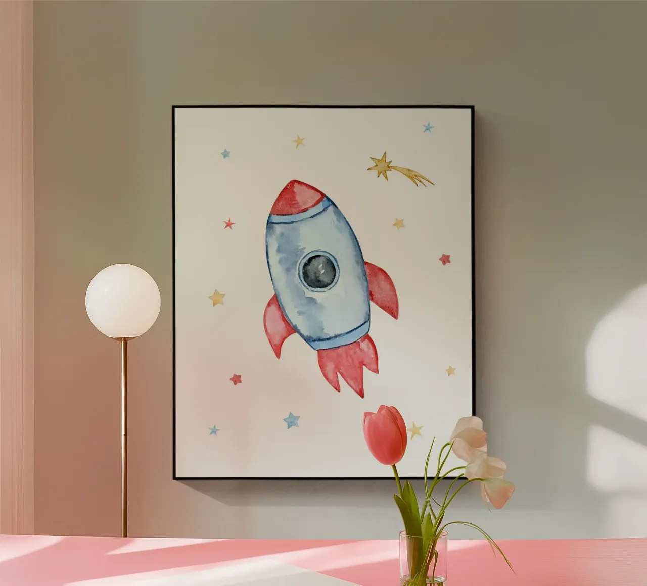 rocket and star plexiglass da vintageshop