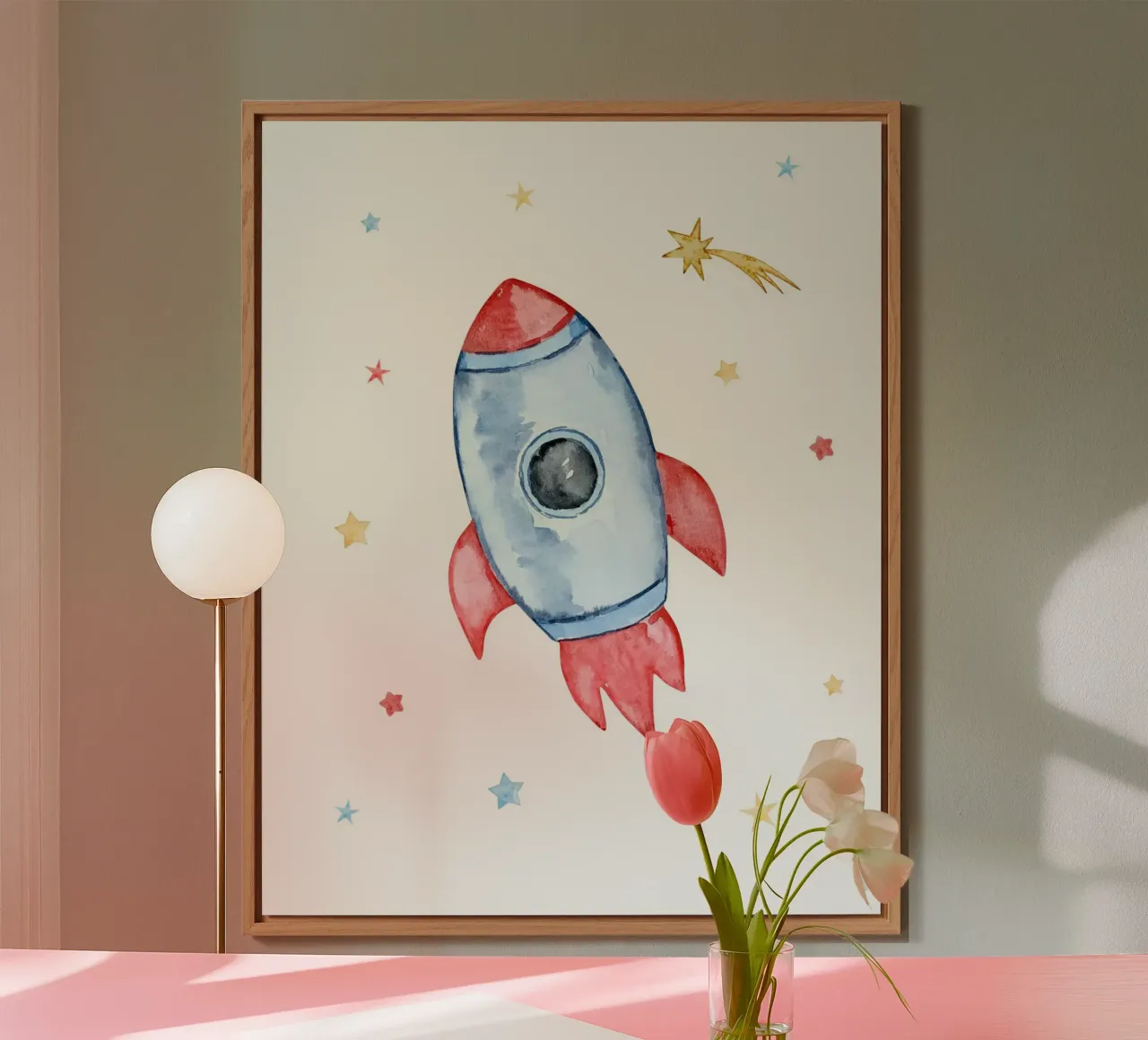 rocket and star alluminio dibond da vintageshop