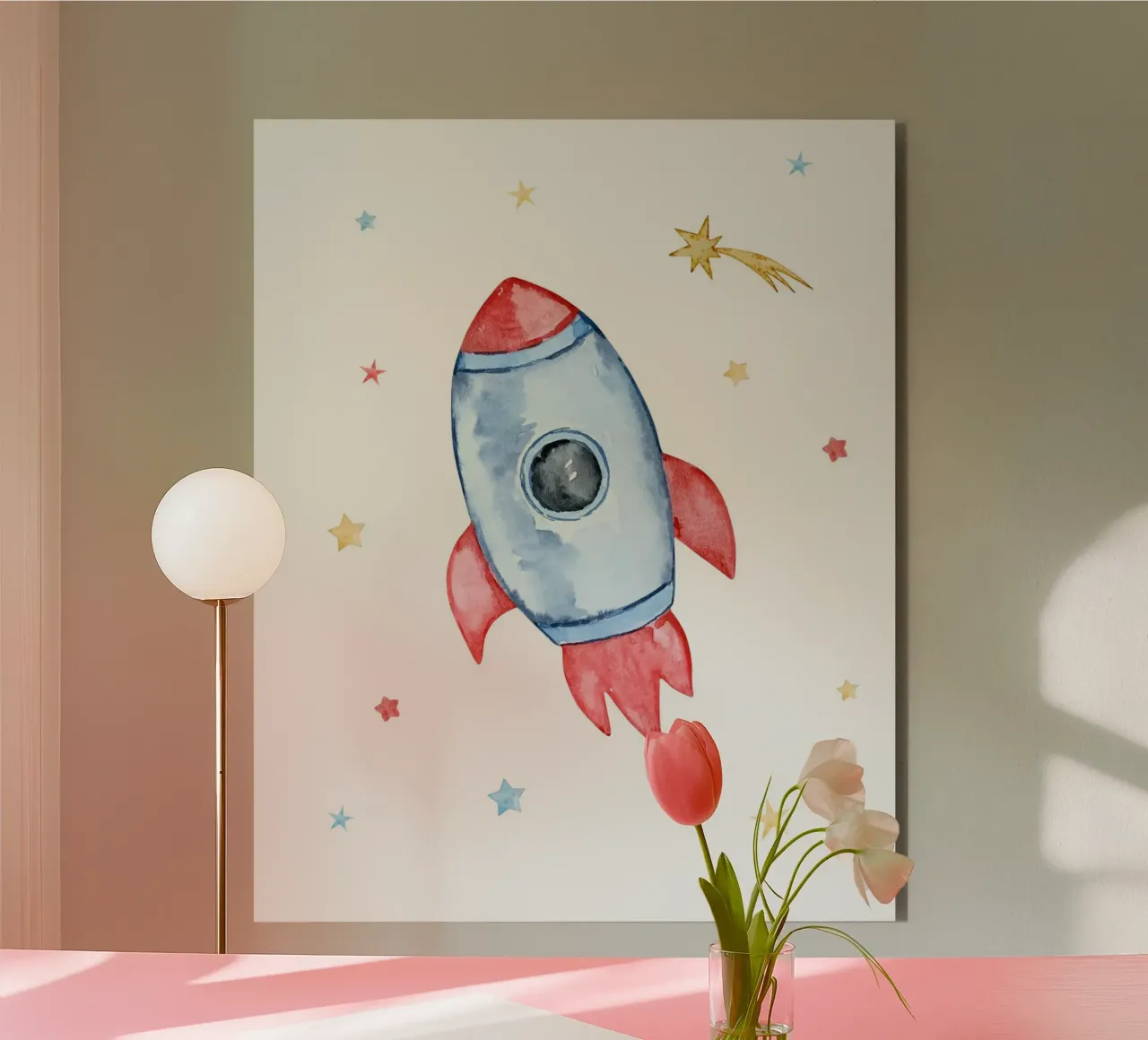 rocket and star alluminio dibond da vintageshop