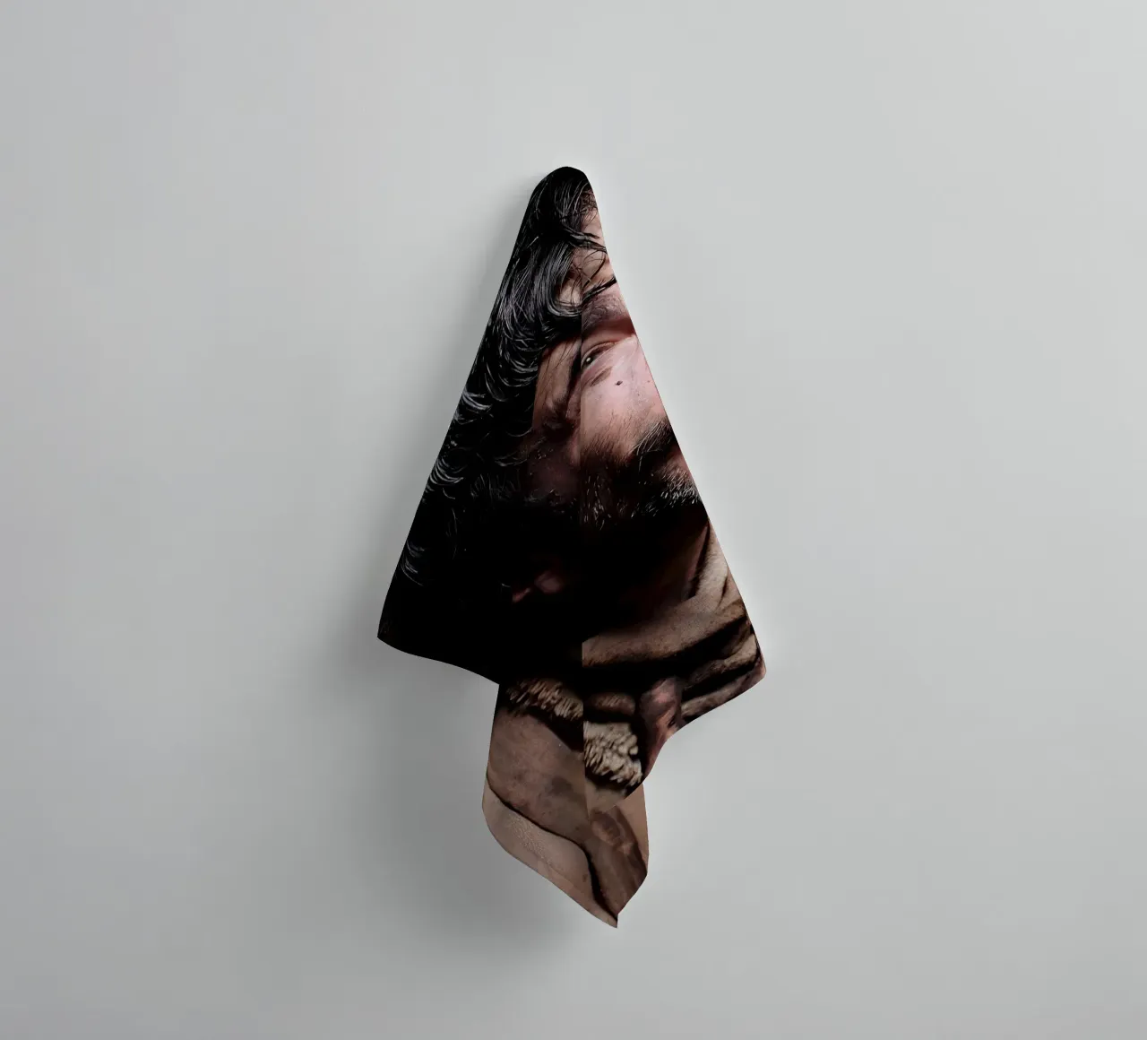 "There Will Be Blood" towel by Low poly art