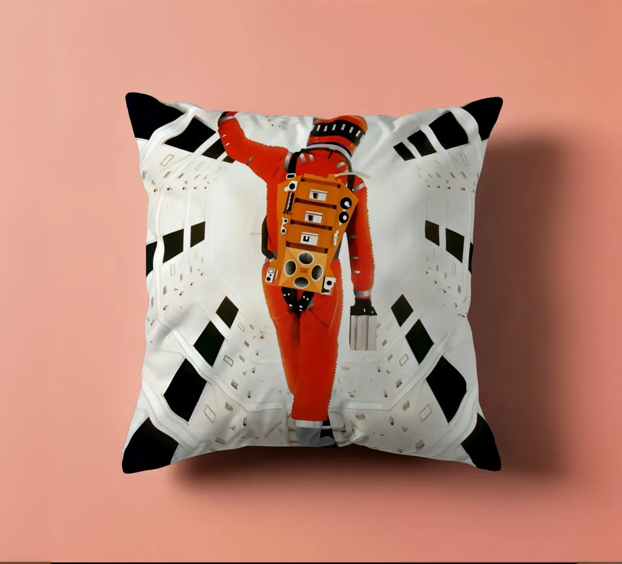 "2001: A space Odyssey" decorative cushion by Low poly art
