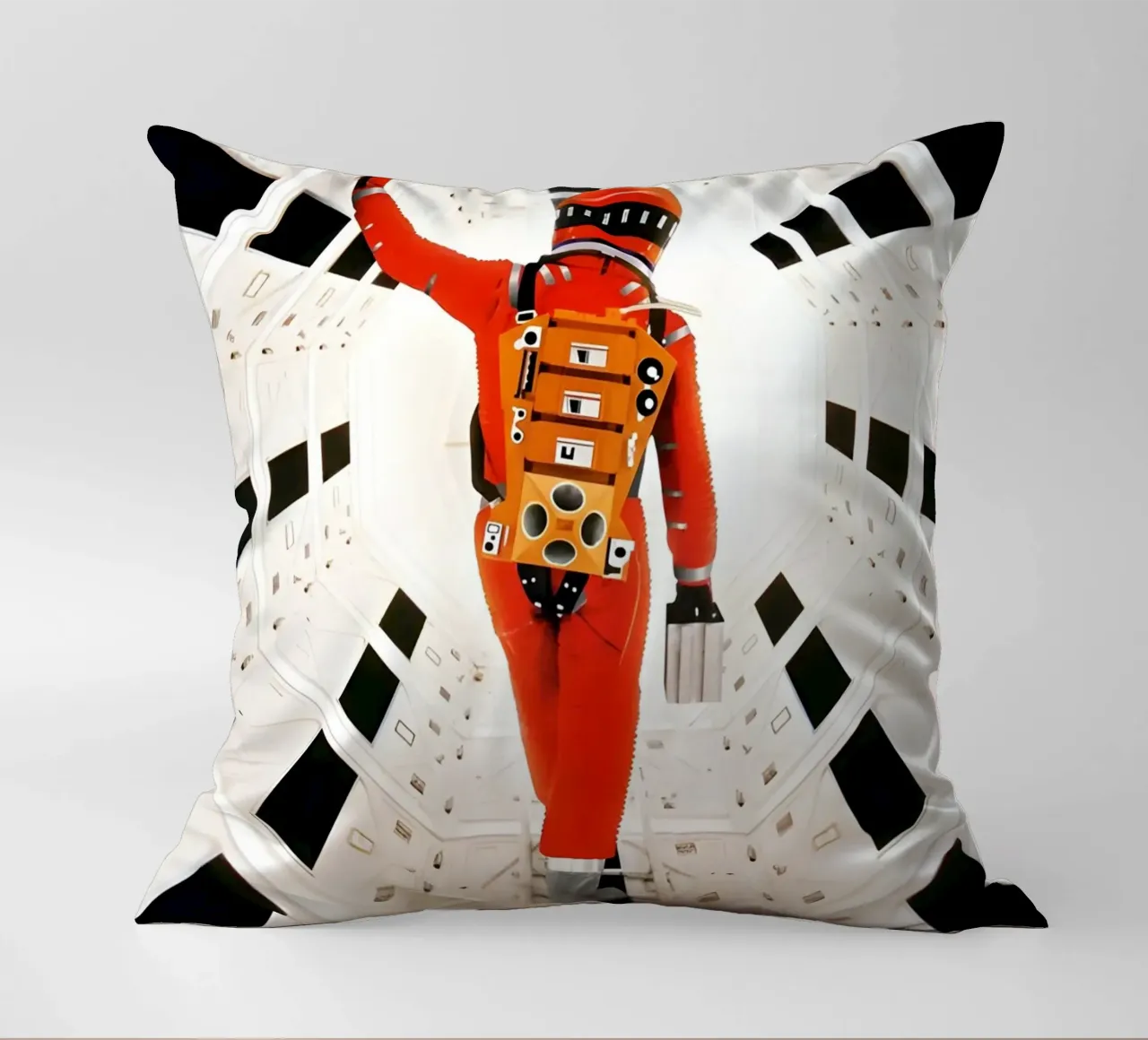 "2001: A space Odyssey" decorative cushion by Low poly art