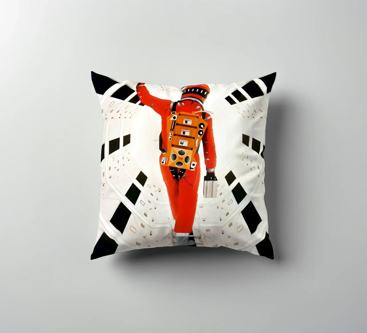 "2001: A space Odyssey" decorative cushion by Low poly art
