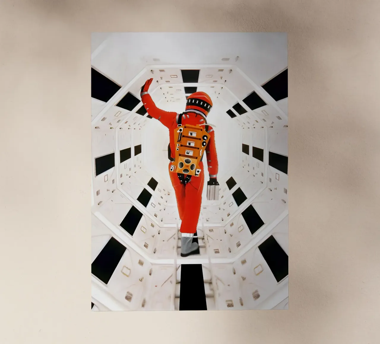 "2001: A space Odyssey" backlit film by Low poly art