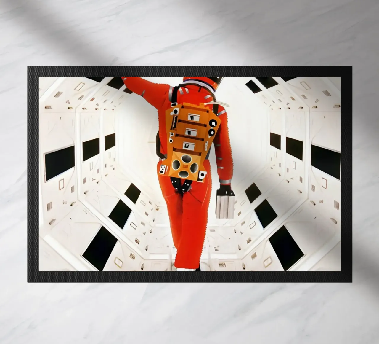 "2001: A space Odyssey" doormat by Low poly art