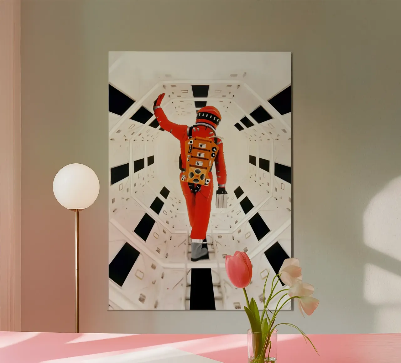 "2001: A space Odyssey" poster by Low poly art