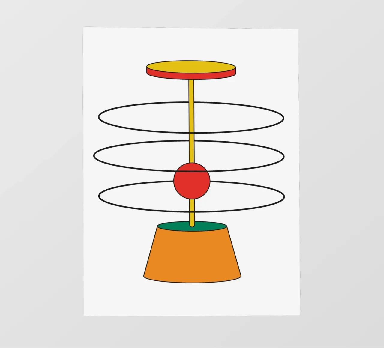 Abstract Shape Thinking Idea pellicola backlit da Family Bauhaus Art