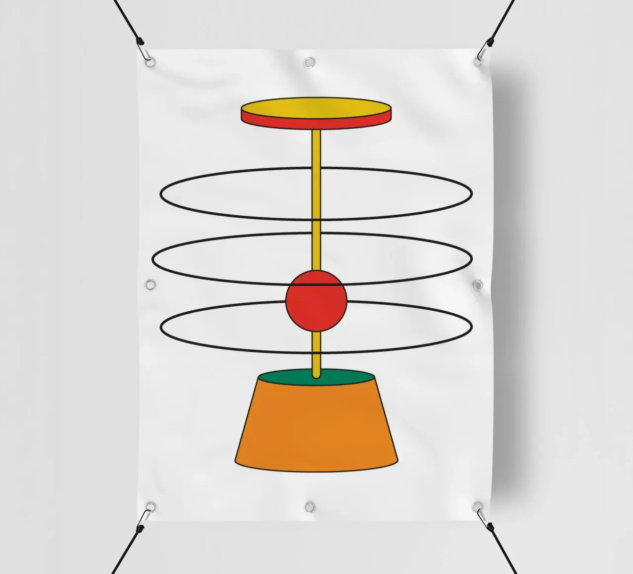 Abstract Shape Thinking Idea telo in pvc da Family Bauhaus Art