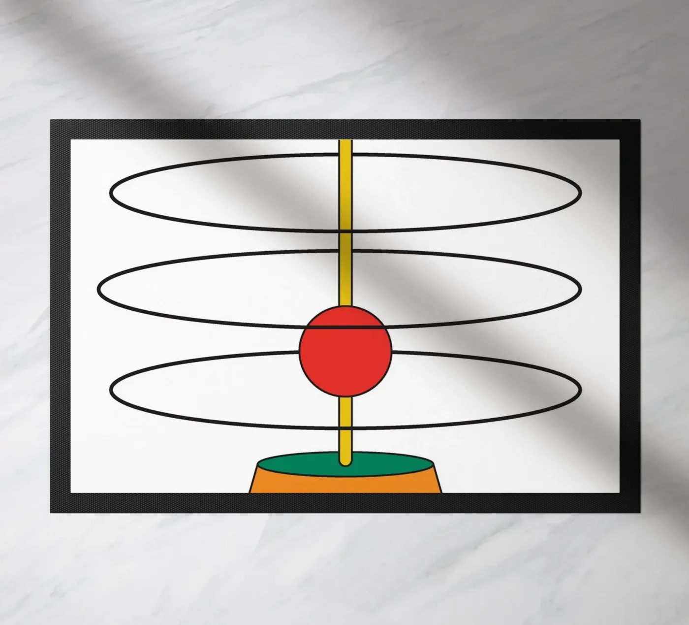Abstract Shape Thinking Idea deurmat van Family Bauhaus Art