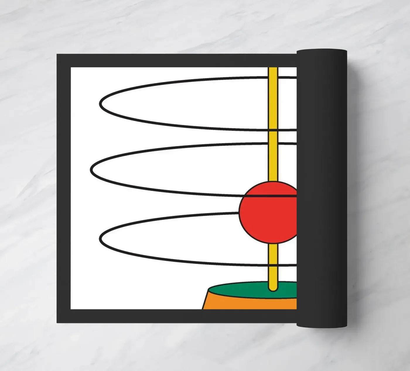 Abstract Shape Thinking Idea deurmat van Family Bauhaus Art