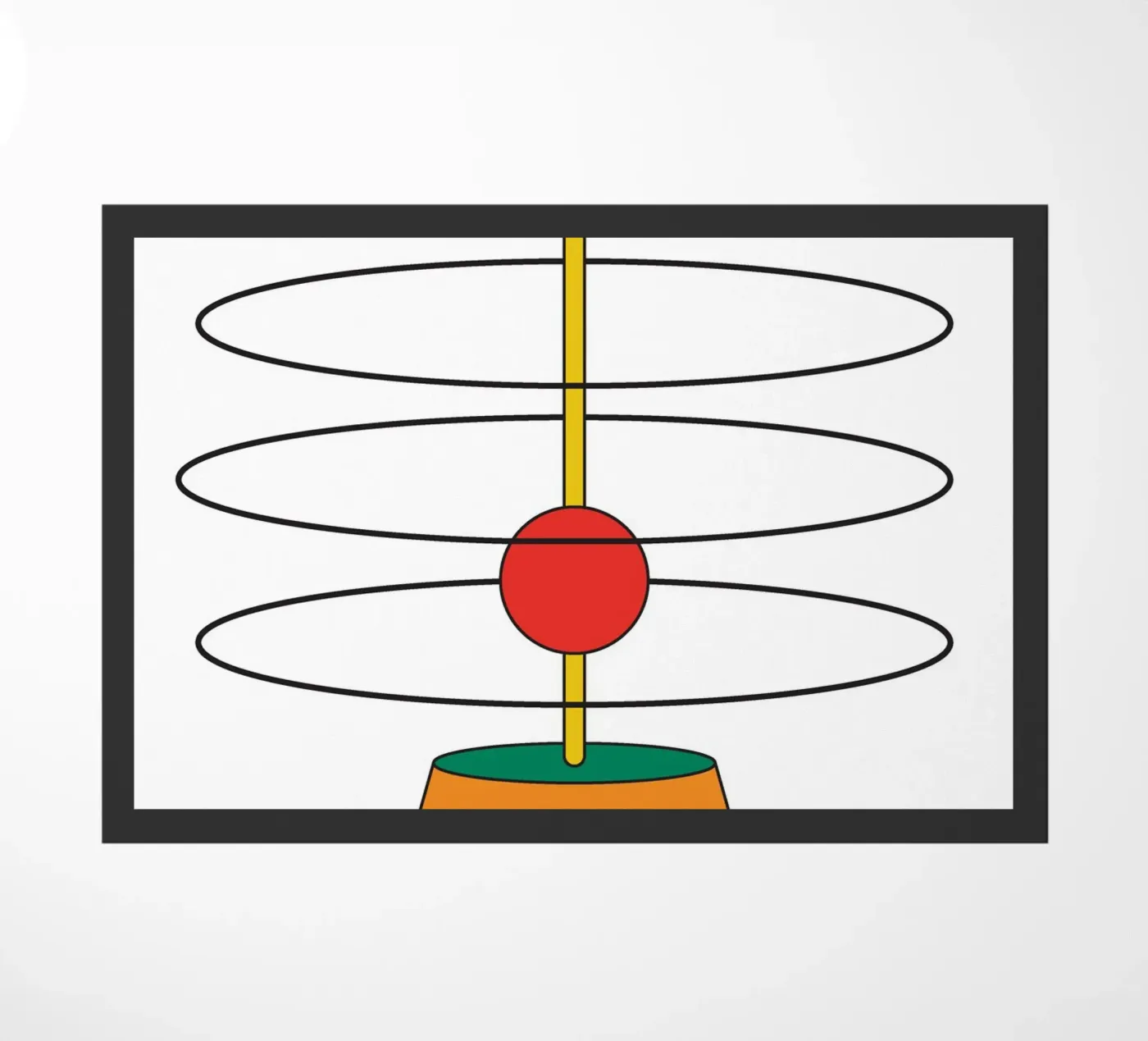 Abstract Shape Thinking Idea deurmat van Family Bauhaus Art