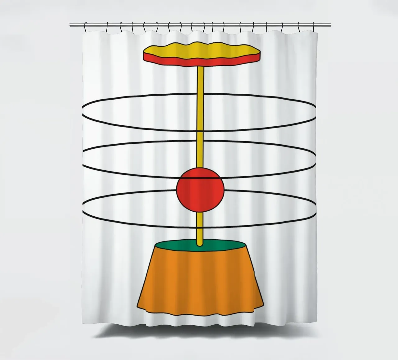 Abstract Shape Thinking Idea tenda da doccia da Family Bauhaus Art