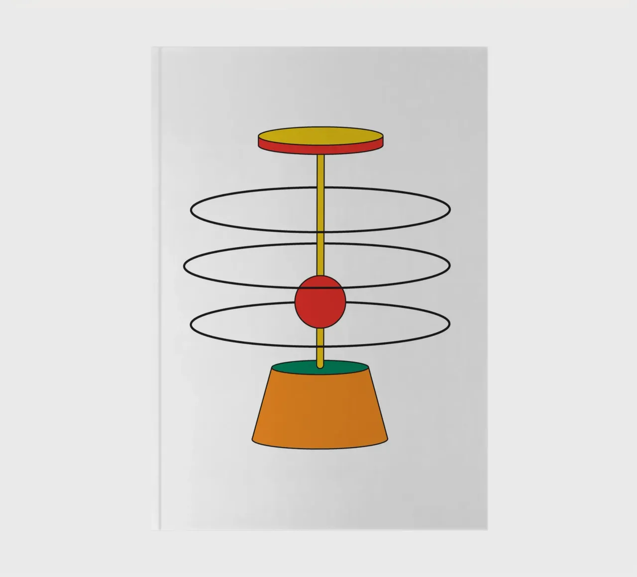 Abstract Shape Thinking Idea notebook by Family Bauhaus Art