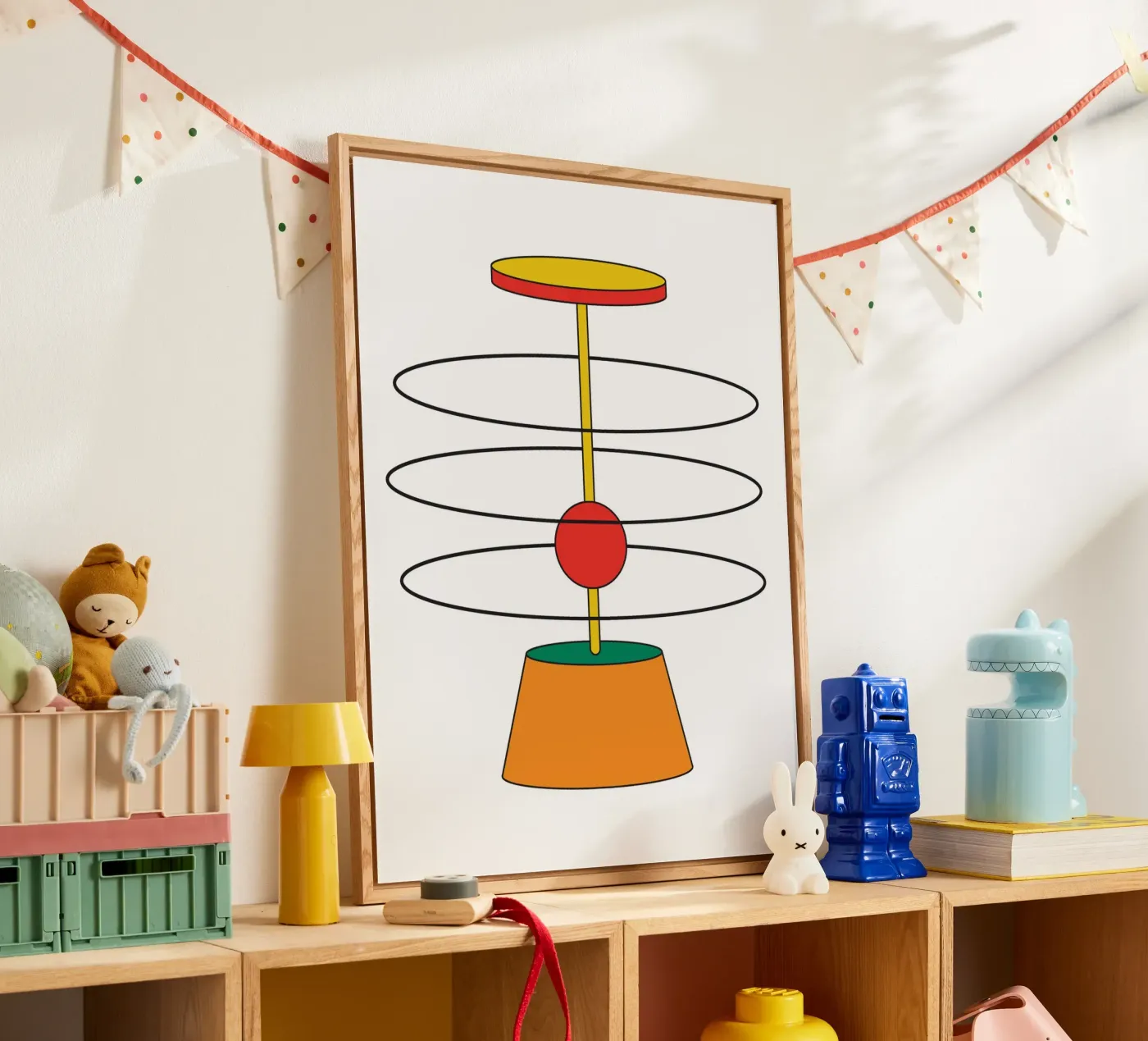 Abstract Shape Thinking Idea Acryl-Glas von Family Bauhaus Art