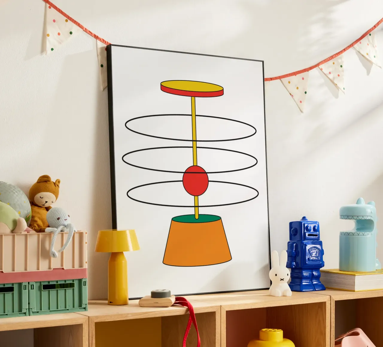 Abstract Shape Thinking Idea alluminio dibond da Family Bauhaus Art