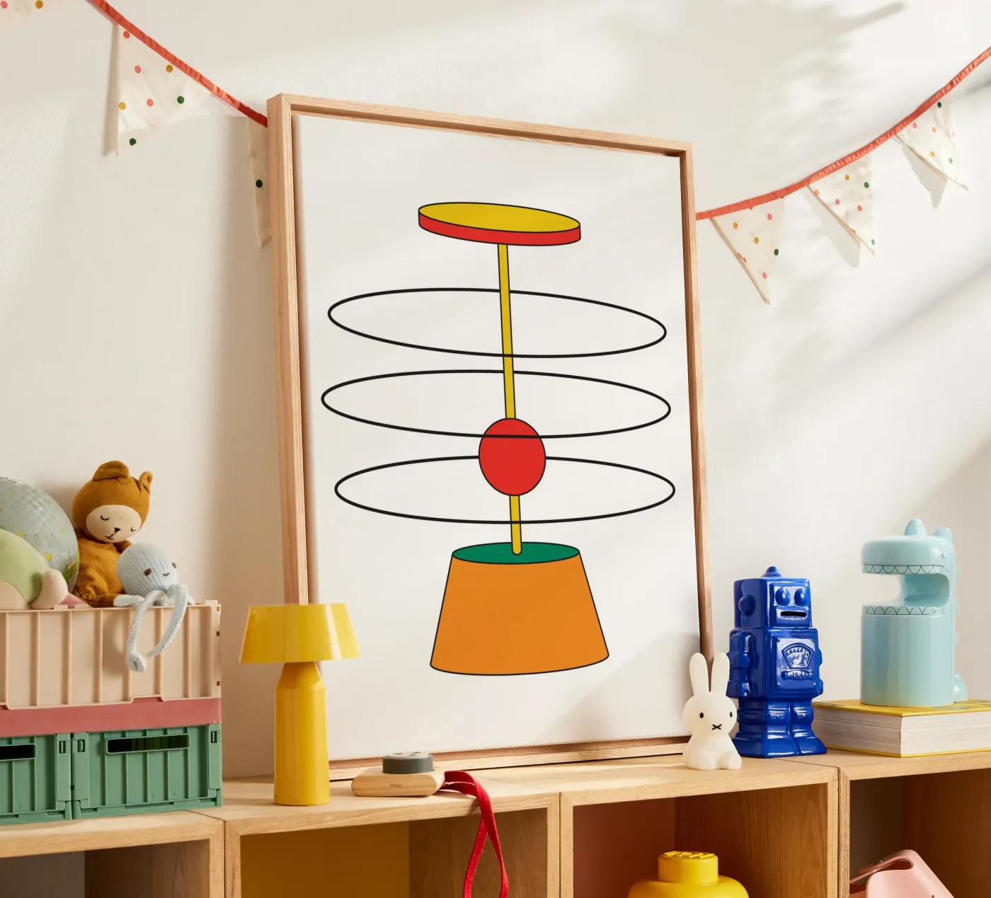 Abstract Shape Thinking Idea canvas van Family Bauhaus Art