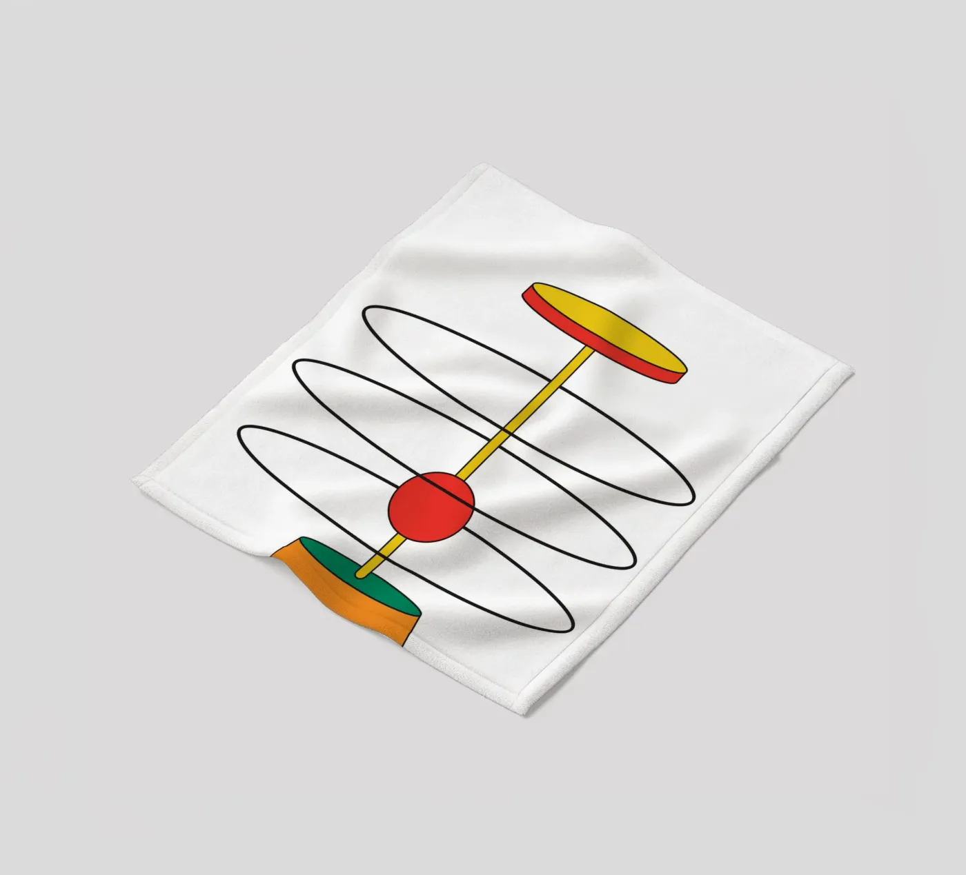 Abstract Shape Thinking Idea coperta in pile da Family Bauhaus Art
