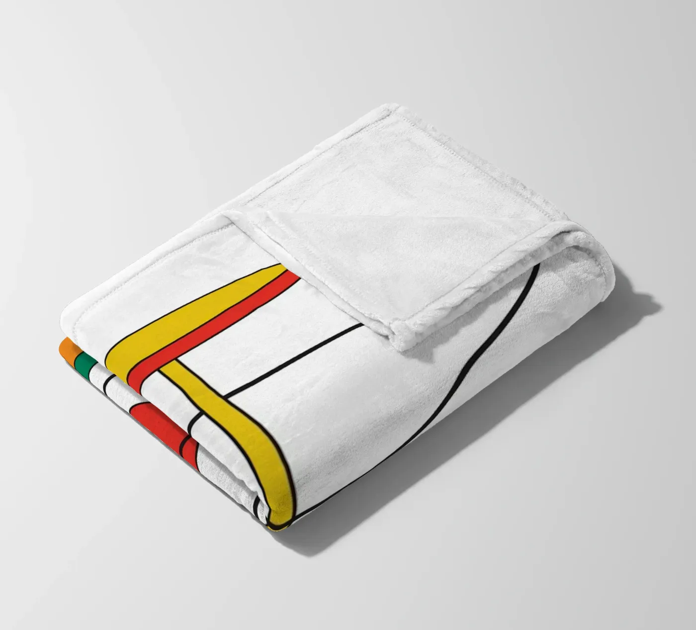 Abstract Shape Thinking Idea coperta in pile da Family Bauhaus Art