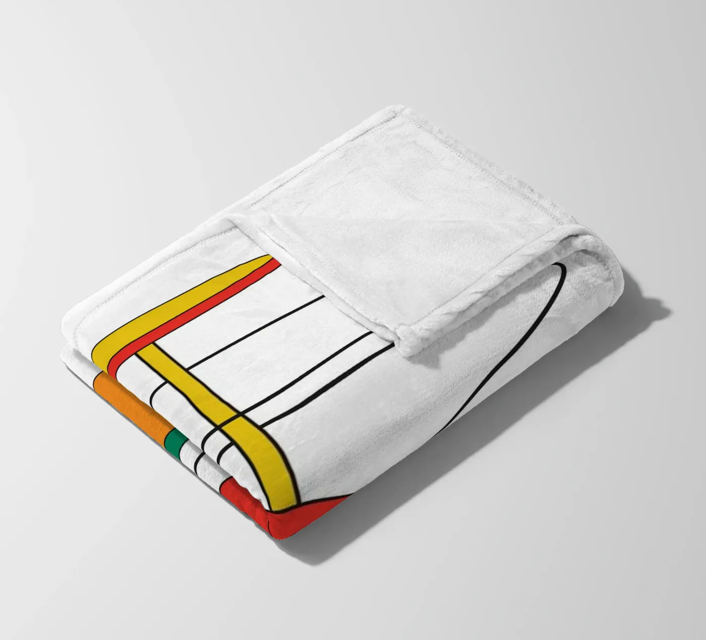 Abstract Shape Thinking Idea coperta in pile da Family Bauhaus Art