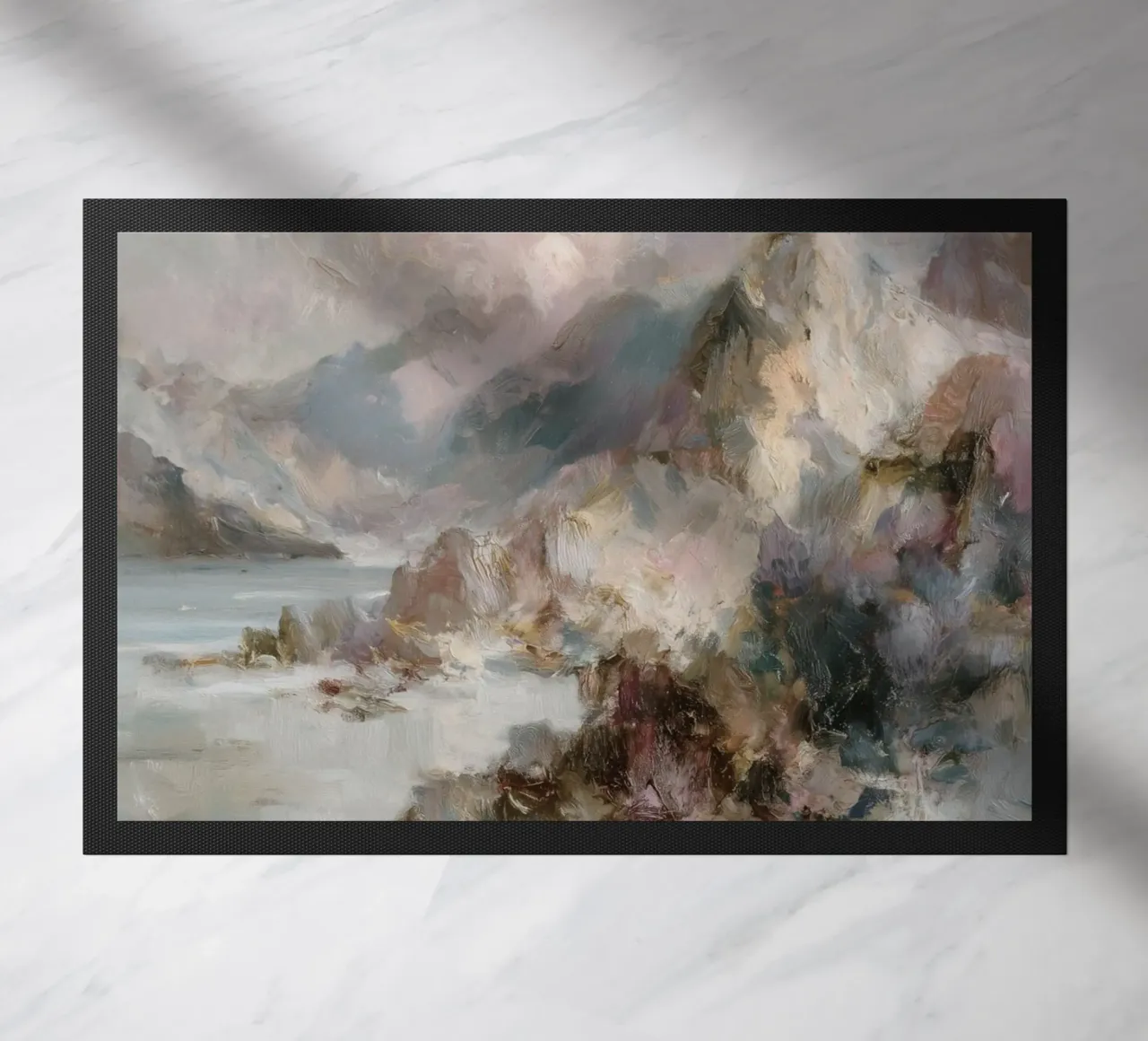 Paesaggio onirico a pastello zerbino da Carinaprint