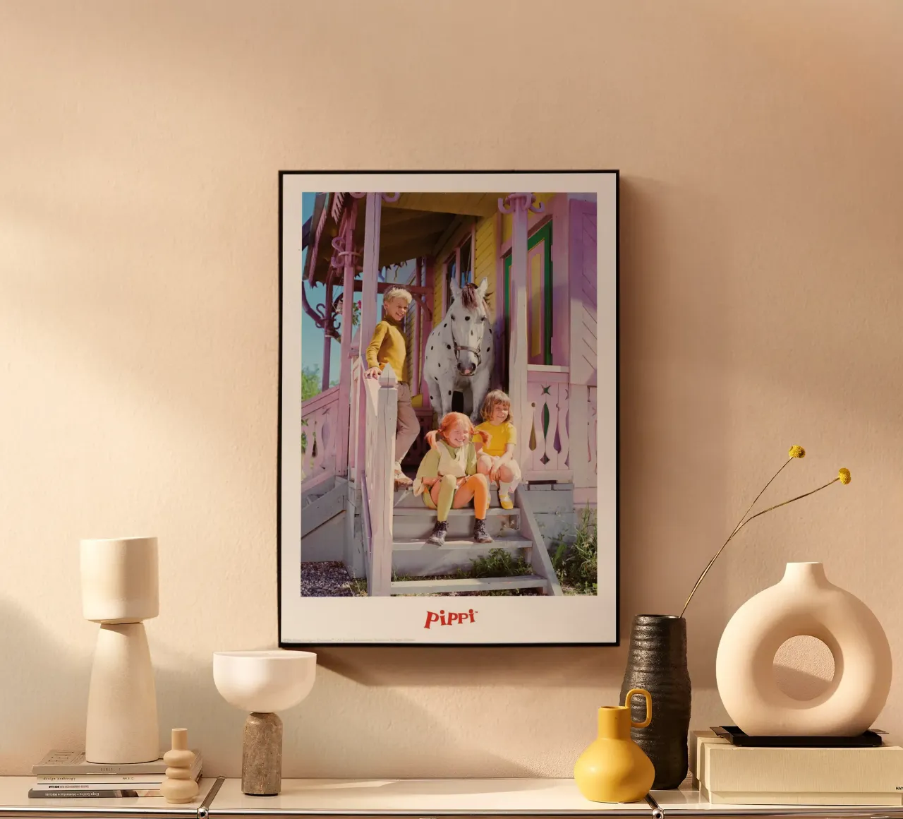 Pippi Longstocking and her friends alu-dibond by Earl Beeman