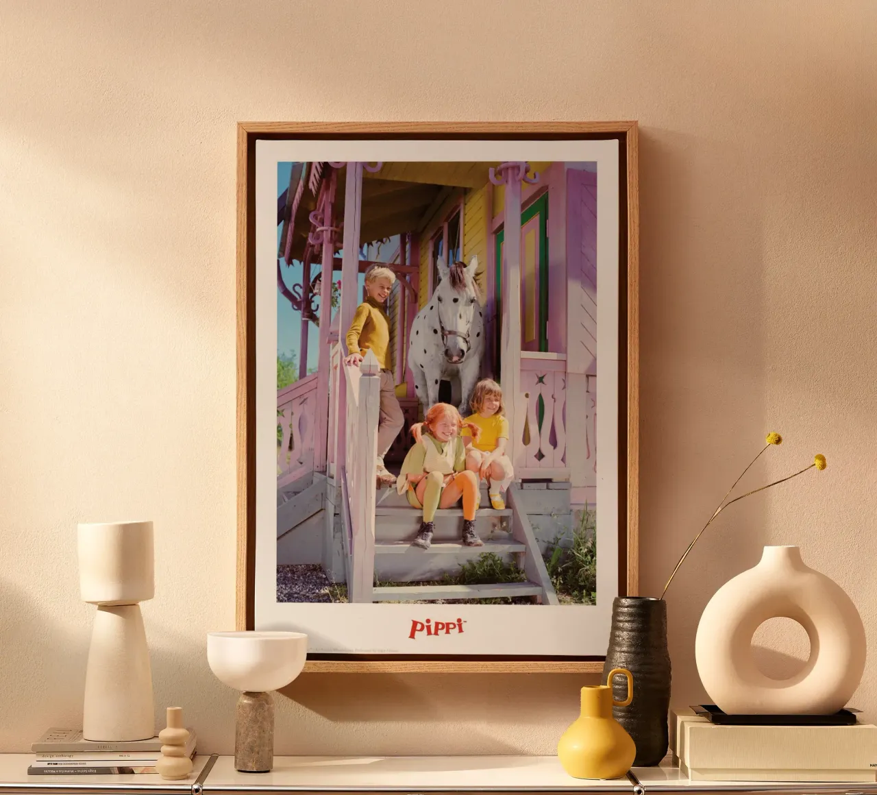 Pippi Calzelunghe e i suoi amici tela con Cornice a cassetta da Earl Beeman