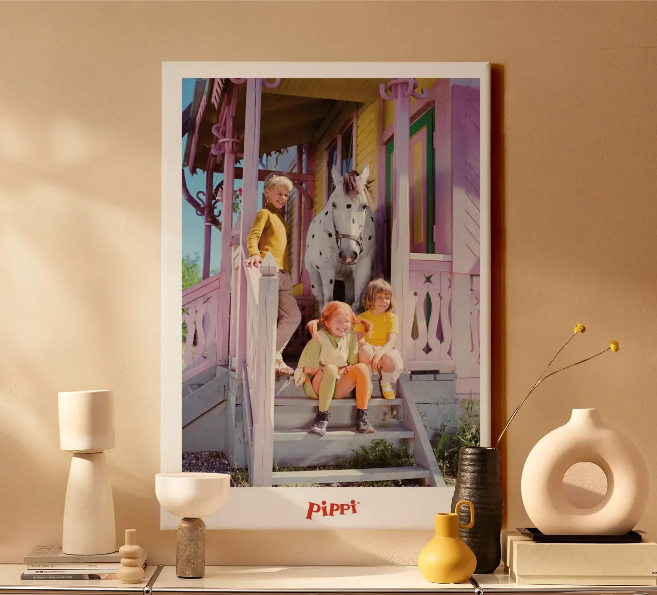 Pippi Calzelunghe e i suoi amici tela con Cornice a cassetta da Earl Beeman