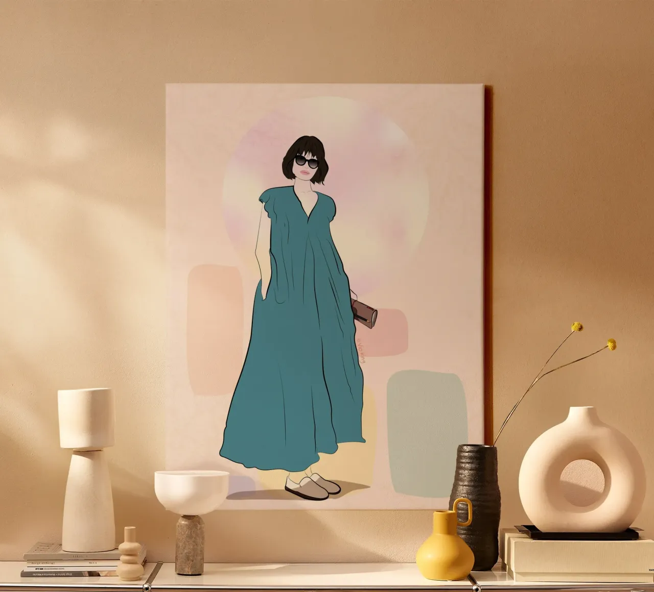 Note canvas with Floater frame by vioking