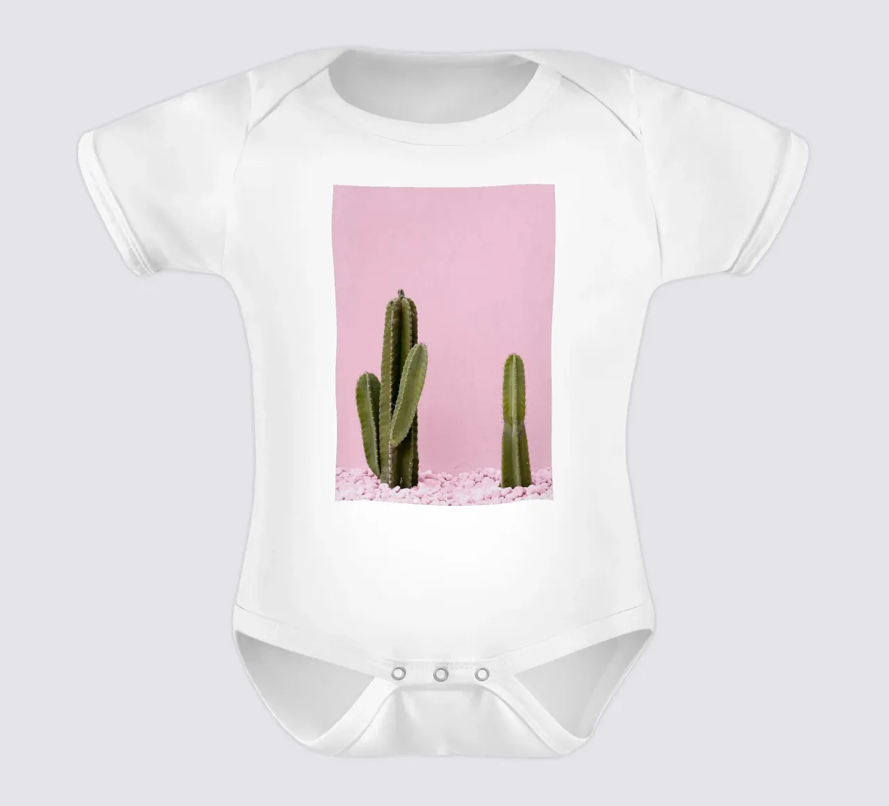 cactus pianta grassa verde body neonato maniche corte da Ben King