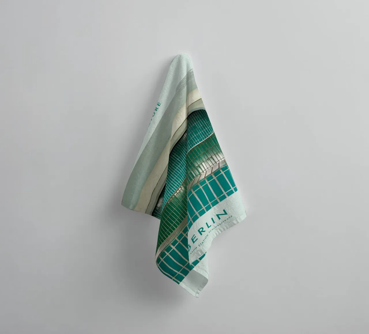 subway architecture towel by Ben King