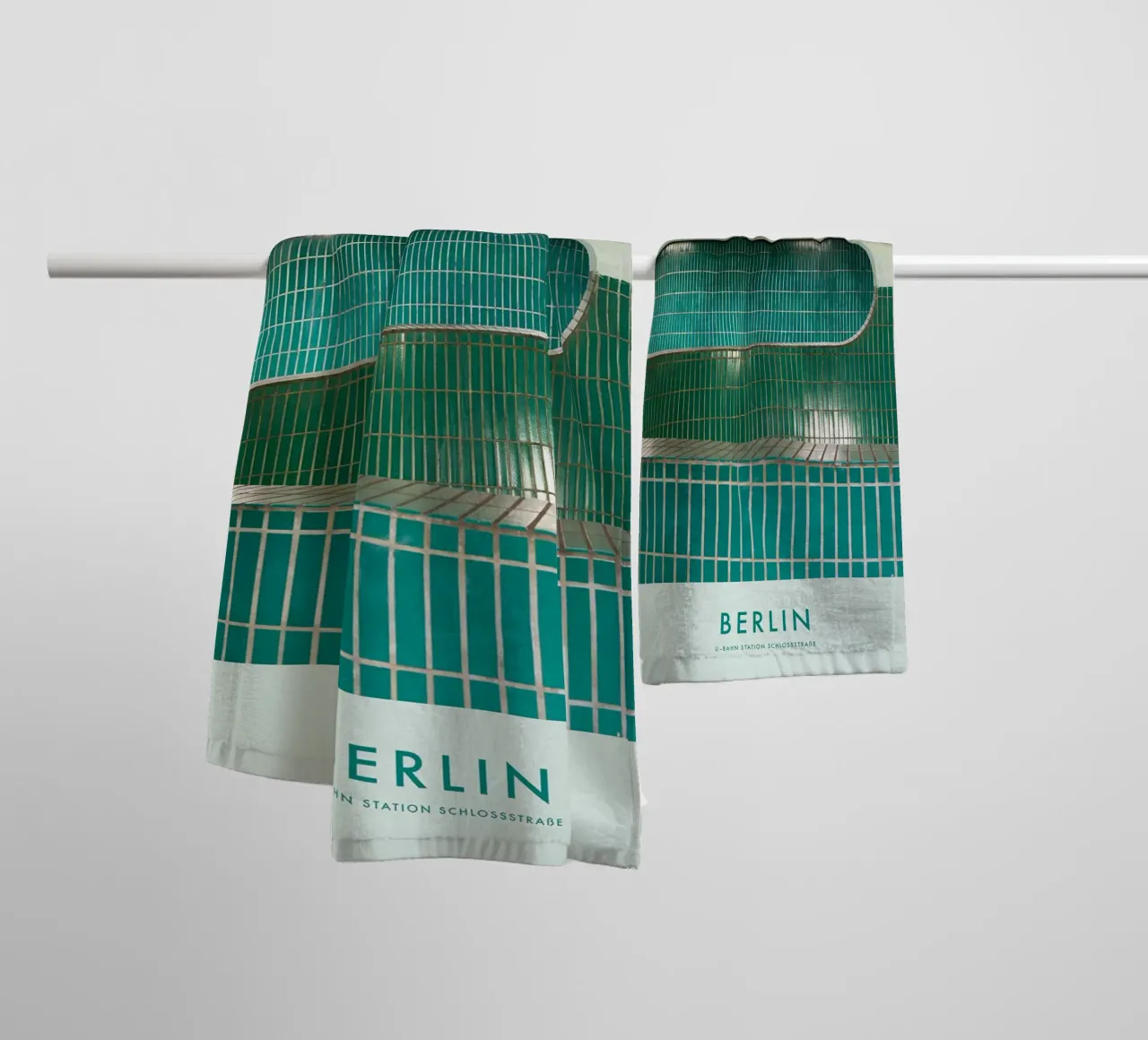 subway architecture towel by Ben King