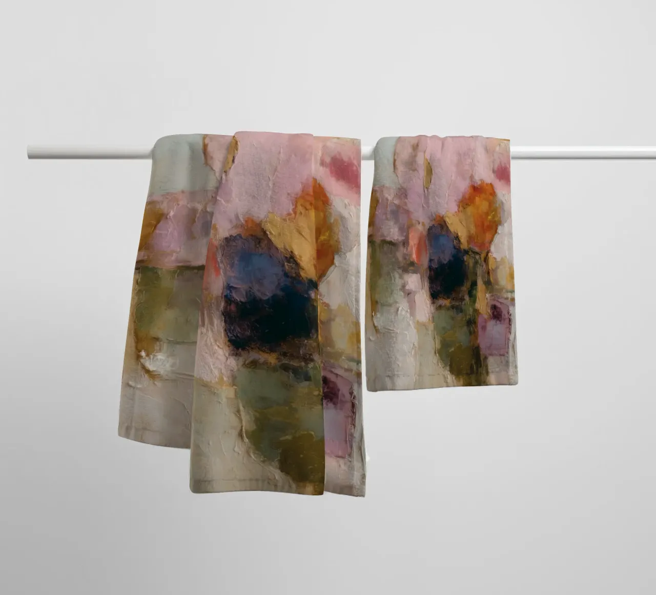 Natural colour fields towel by Carinaprint