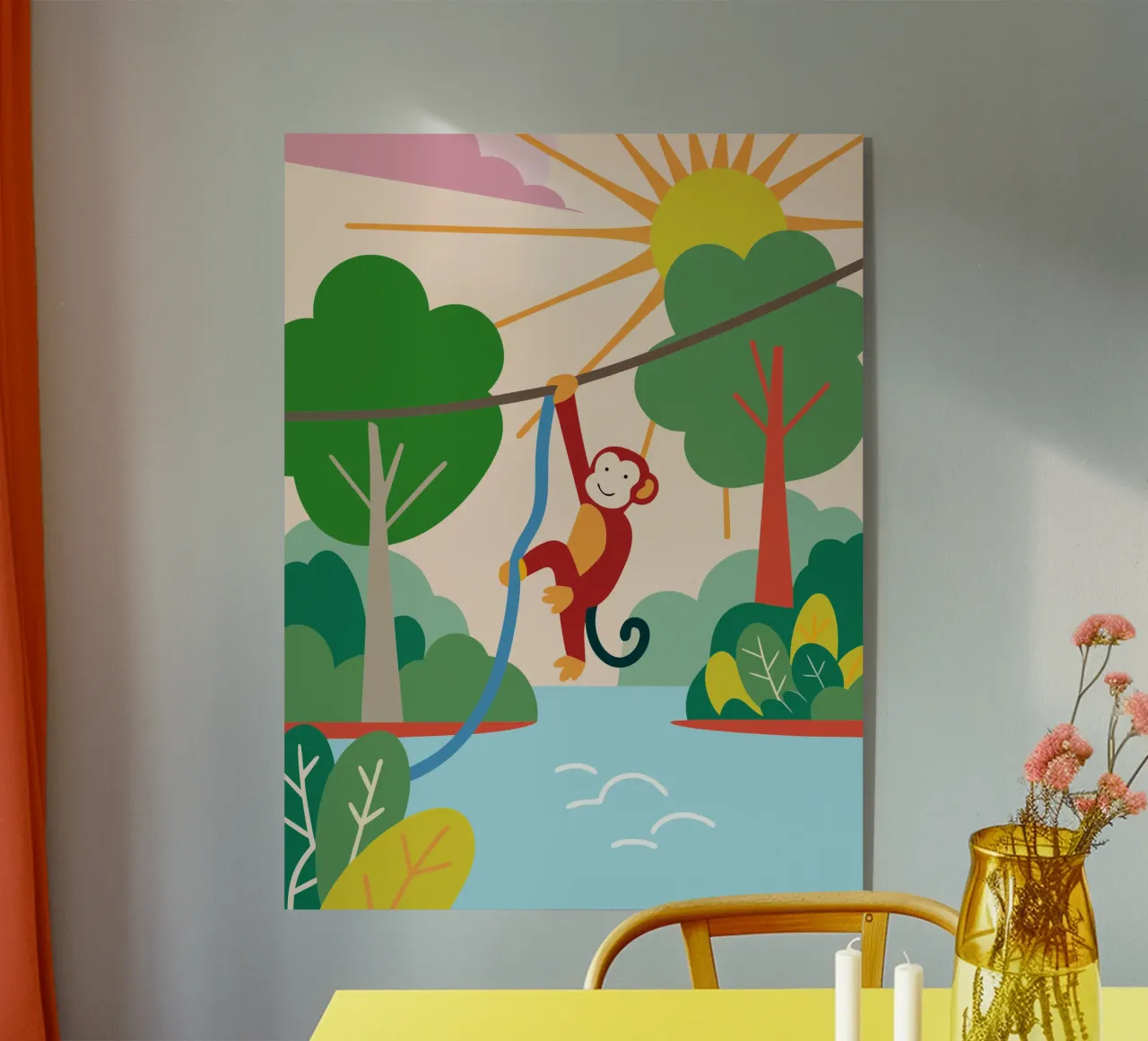 Scimmia appesa plexiglass da CUTE ANIMALS