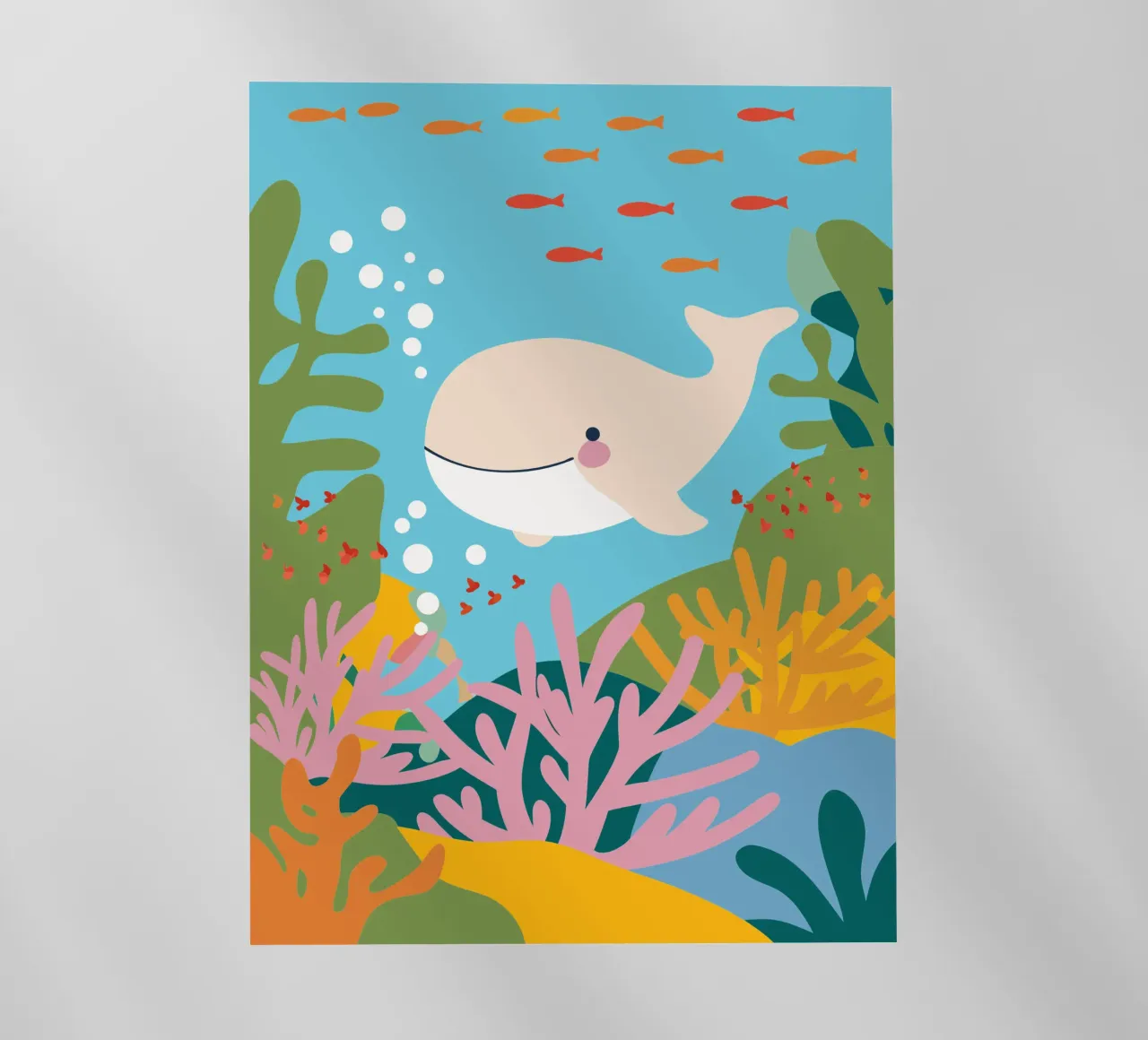 Balene nell'oceano pellicola backlit da CUTE ANIMALS
