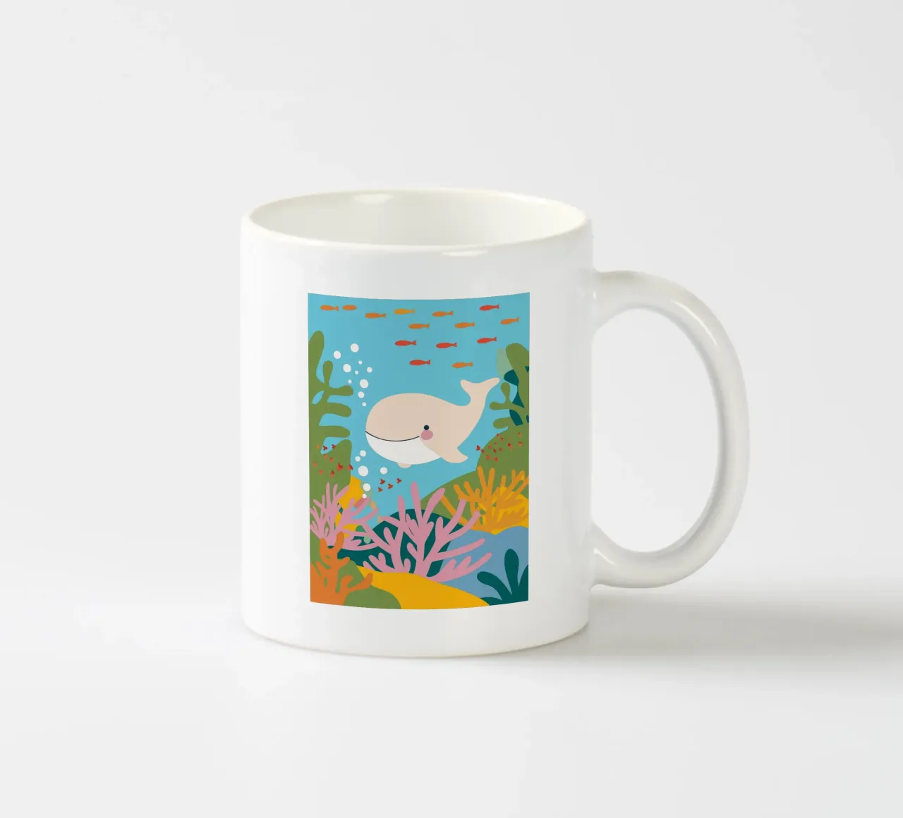 Balene nell'oceano tazza in ceramica da CUTE ANIMALS