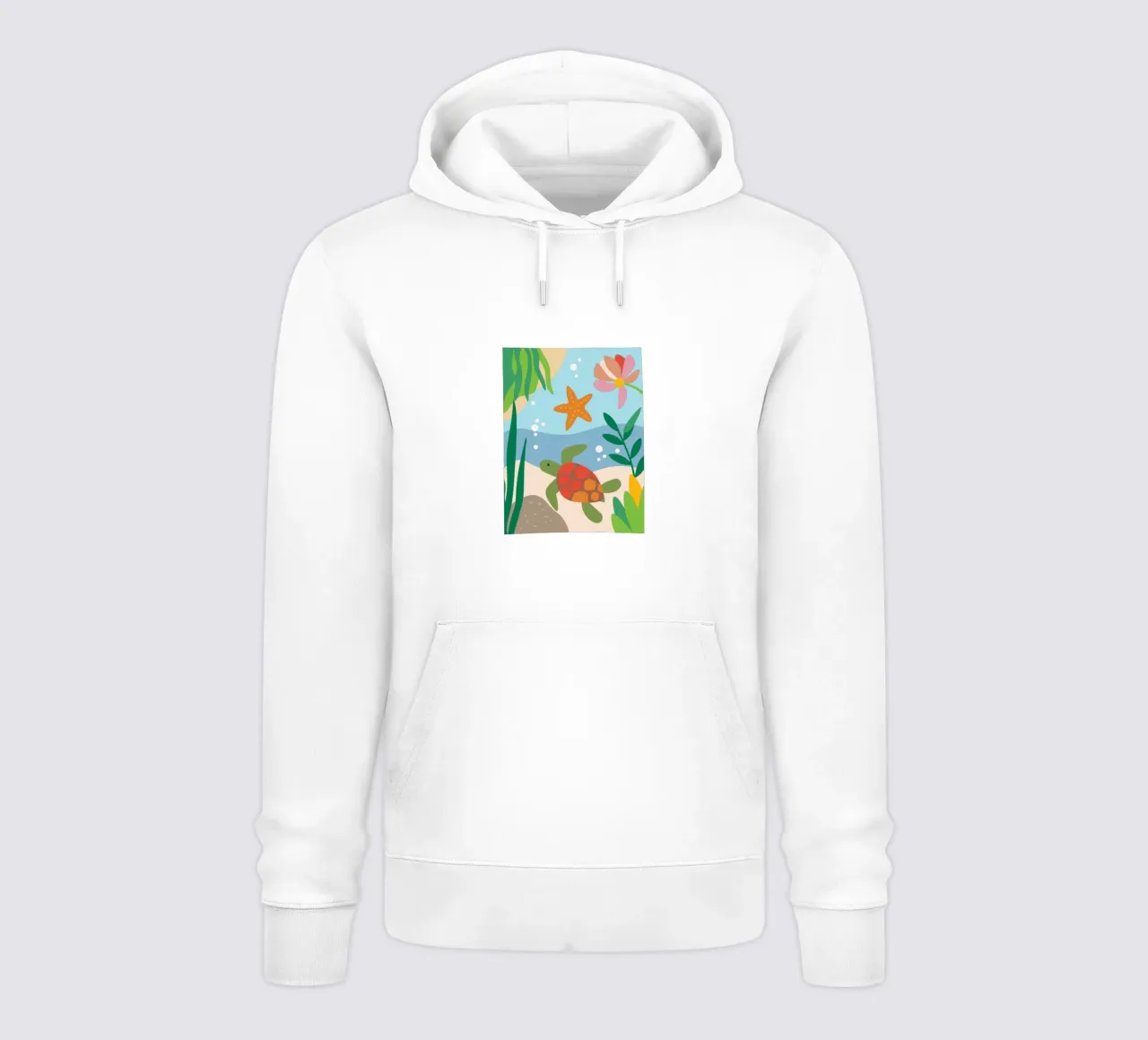 Zeeschildpadden en zeesterren hoodie van CUTE ANIMALS