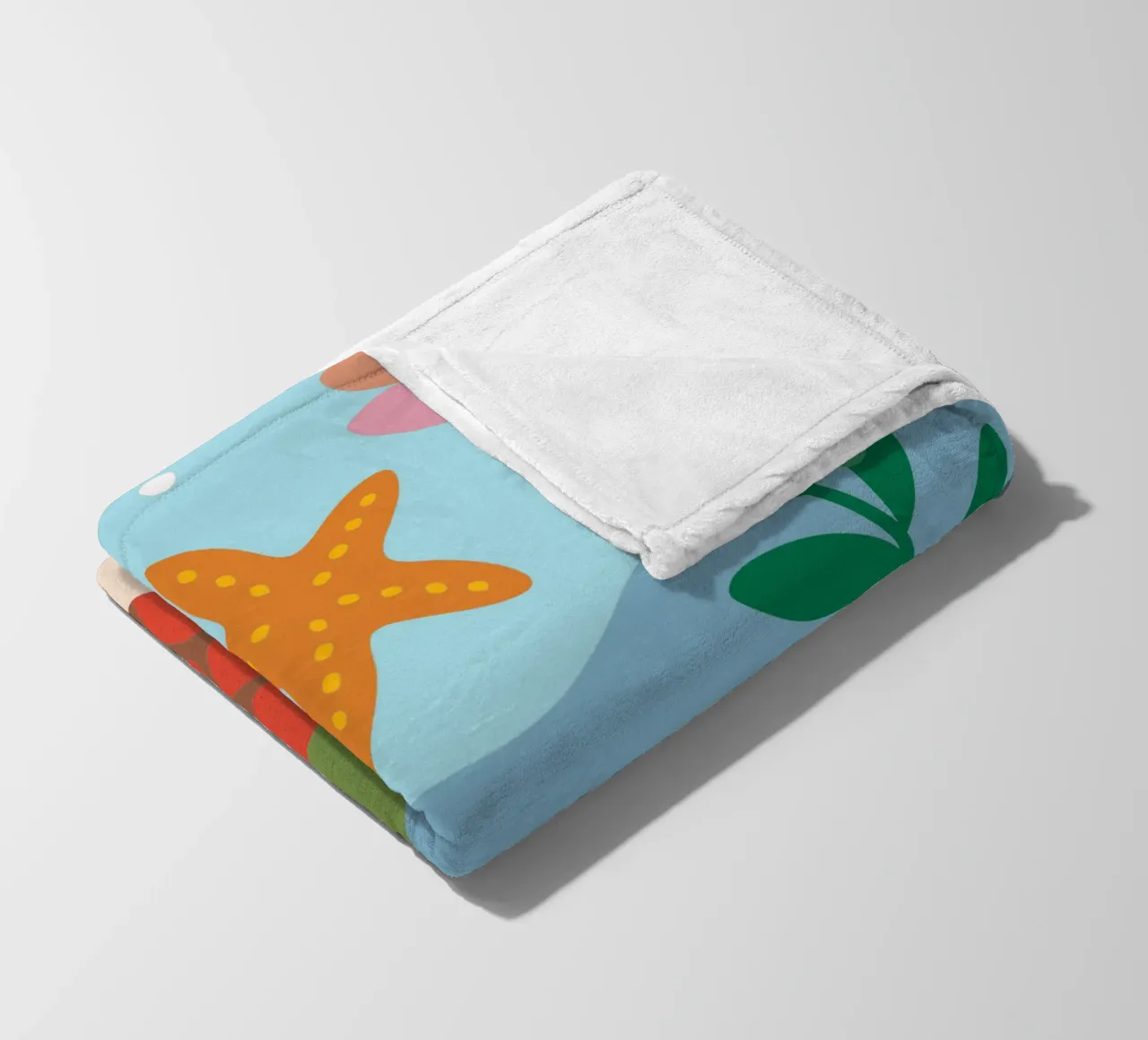 Tartarughe marine e stelle marine coperta in pile da CUTE ANIMALS