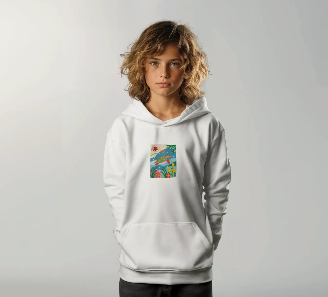 Tartaruga subacquea felpa bambino con cappuccio da CUTE ANIMALS