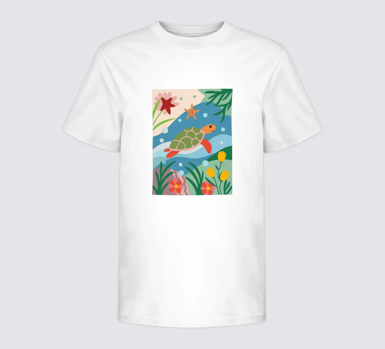 Underwater Turtle kids t-shirt by CUTE ANIMALS