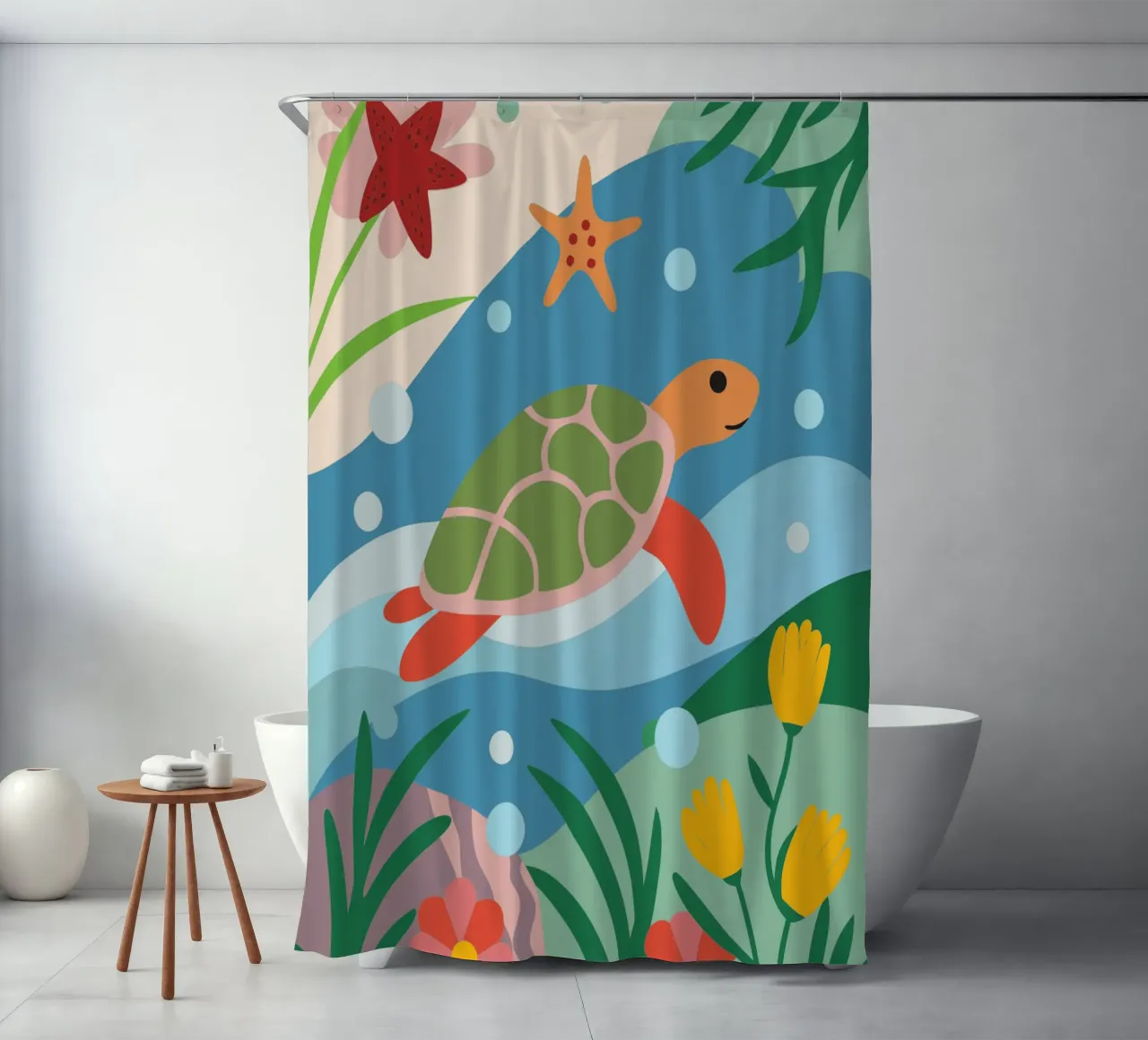 Tartaruga subacquea tenda da doccia da CUTE ANIMALS