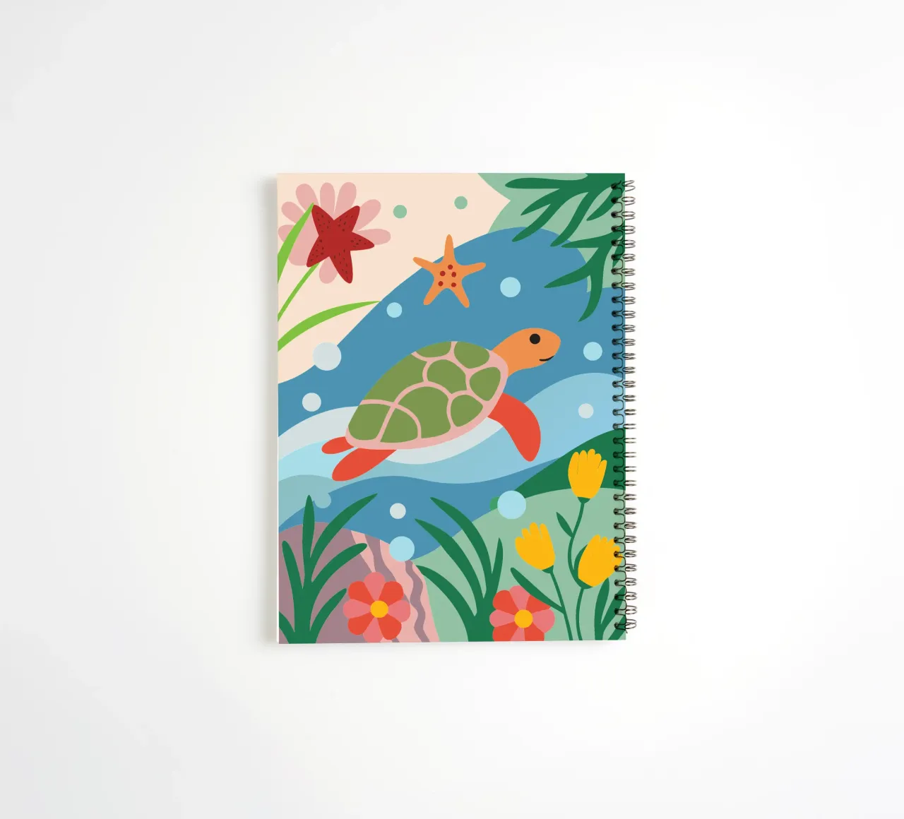 Underwater Turtle spiral notebook by CUTE ANIMALS