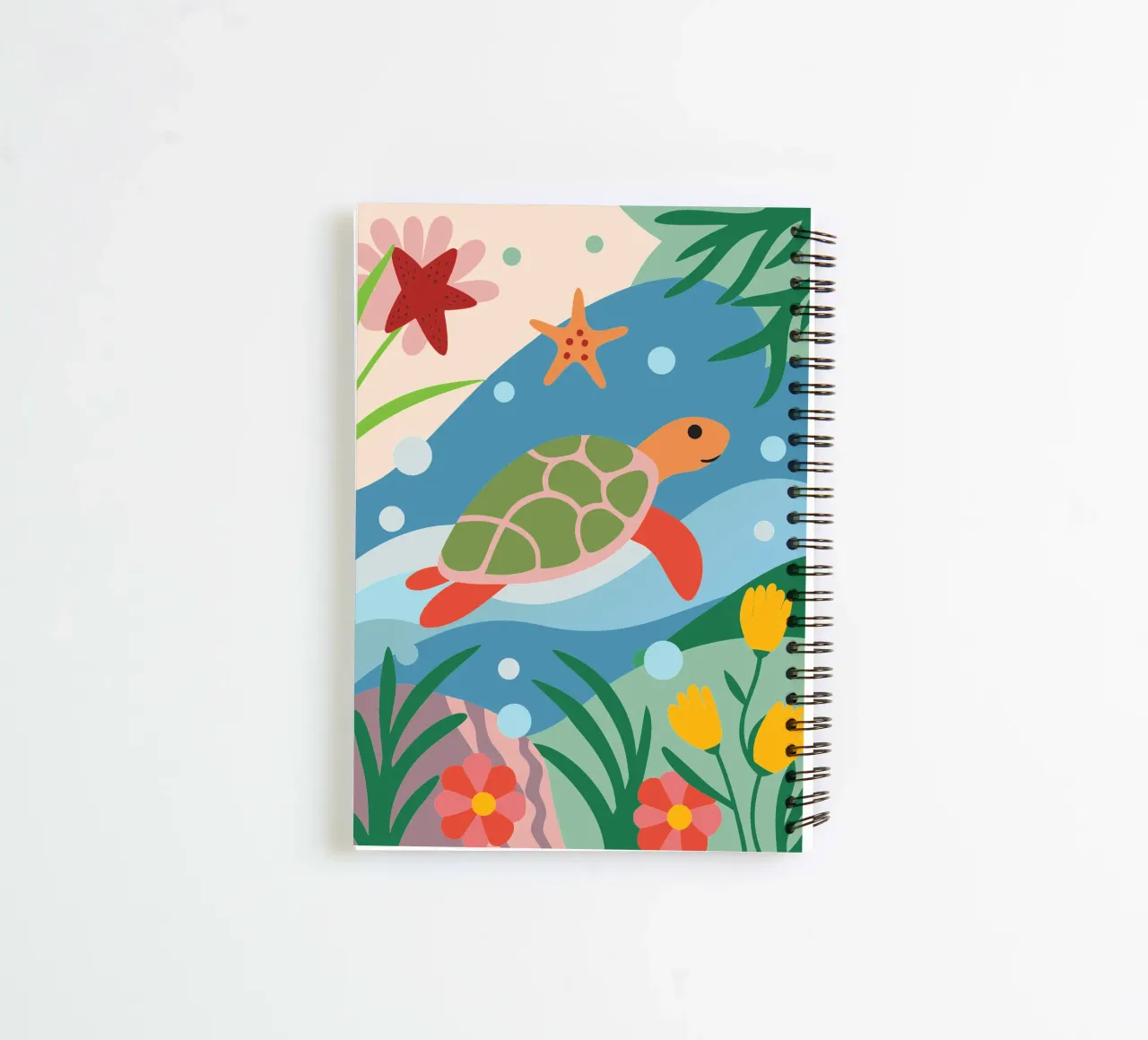 Underwater Turtle spiral notebook by CUTE ANIMALS