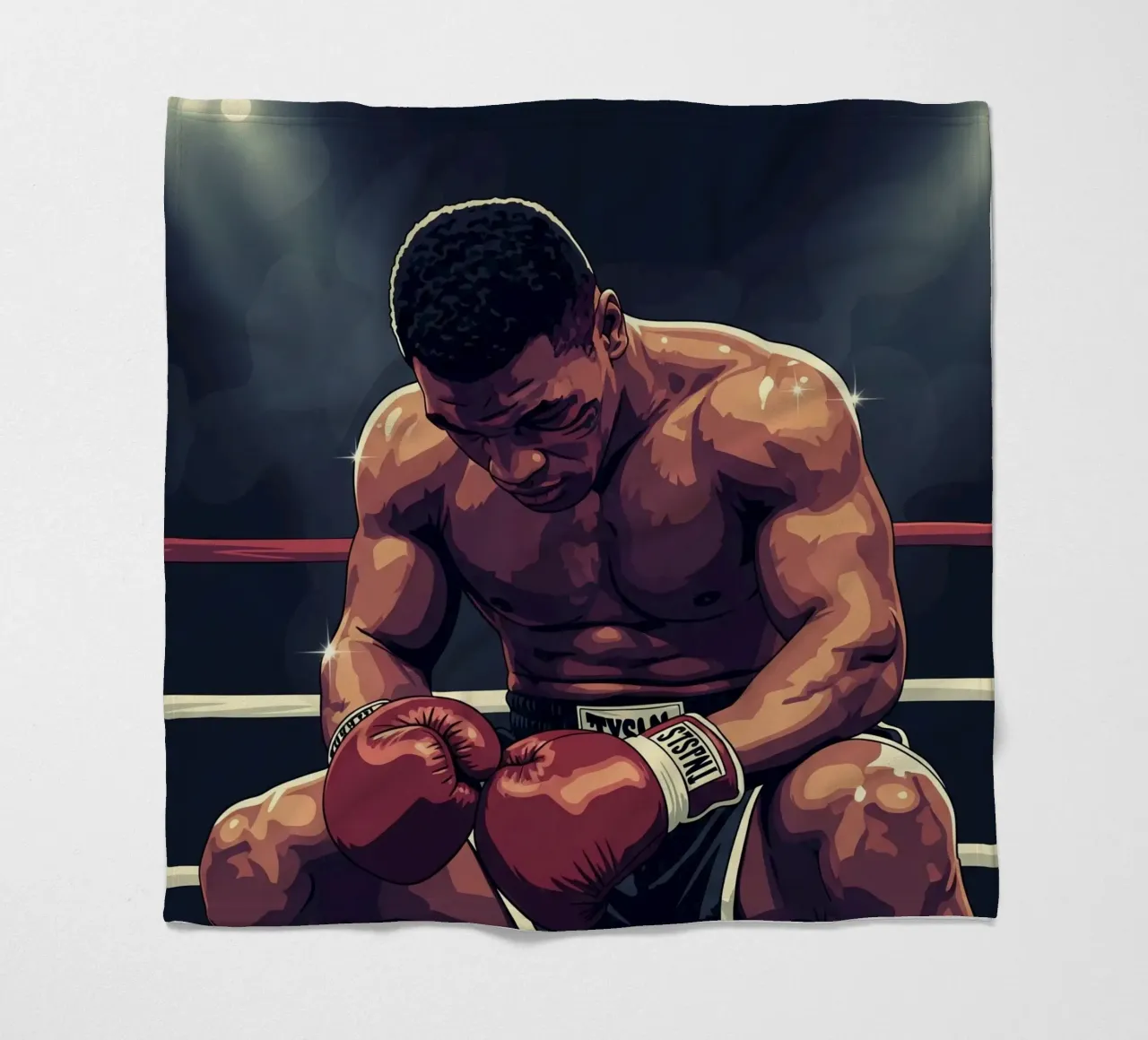 Mike Tyson the Legend coperta in pile da Lembayung art