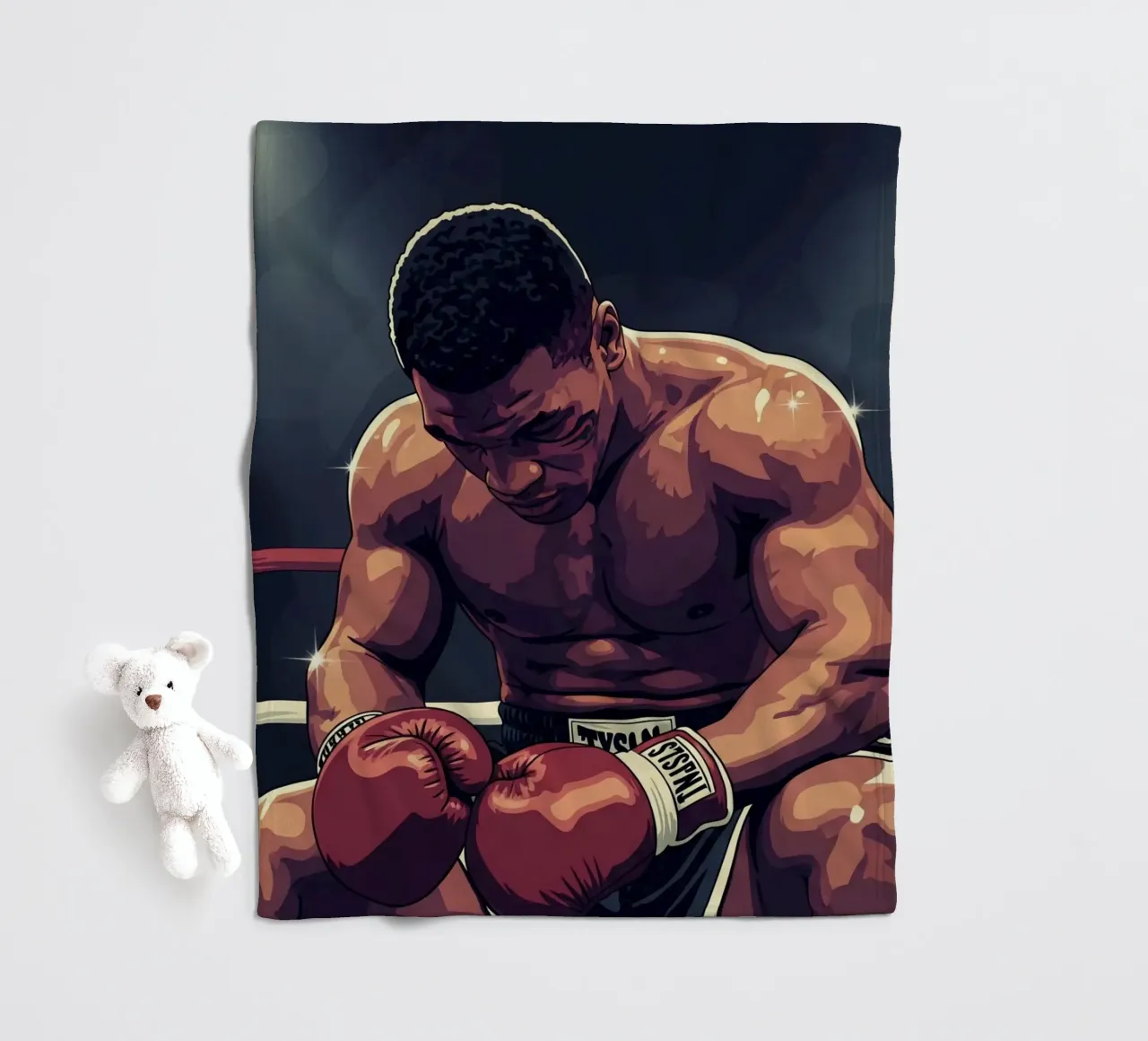 Mike Tyson the Legend coperta in pile da Lembayung art
